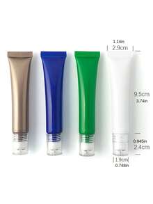 1pc White-Packaged 20ml Eye Cream With Three Ball Massage Design, Multicolor Portable - White - View 3