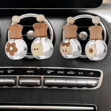 1pc Car Perfume Empty Bottle Air Conditioning Outlet Decoration Car Aromatherapy Creative High-End Long-Lasting Light Fragrance Car Fragrance Bottle - White - View 4