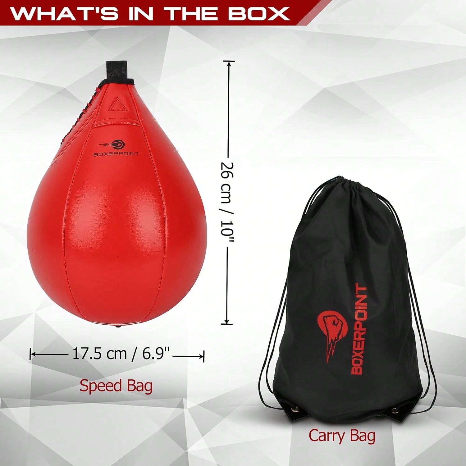 2 Colors Boxing Speed Bag Synthetic Leather PU Leather Speed Bags For
