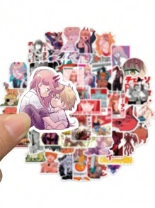 Aniplex TOEI ANIMATION 50pcs Officially Licensed Vinyl Sticker Anime Merch Pack For Fans Chainsawman Sticker For Water Bottle Vinyl Waterproof Decals For Laptop Phone Hard Hat Skateboard Scrapbooking Bumper Gifts For Mom Dad Grand Mother Father Teacher Sister Brother Friend Funny Valentine'S Day Gifts Denji Makima Power Aki Hayakawa Hirokazu Arai Kishibe Himeno Kobeni Higashiyama
