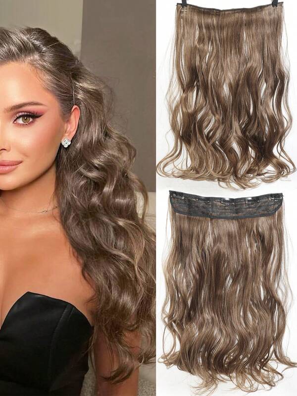 Synthetic Body Wave 5 Clip In Hair Extensions 20 Inch Heat Resistant