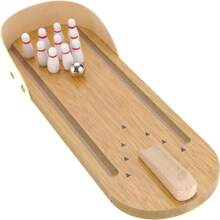 1入組木製拼圖益智遊戲,思維邏輯正方形玩具拼圖,1入組桌面迷你保齡球遊戲套裝,現代化木質桌面迷你保齡球射擊巷,減壓小手指玩具,有趣惡作劇禮物,適用於男女青少年 - 紅色 - 查看 8