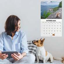 Calendar 2024, Pooping Dogs Calendar | Dog Calendar, Dogs Pooping In Beautiful Places Calendar | Calendar For Dogs, Pooping In Beautiful Places - Yellow - View 6
