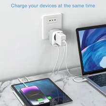 TESSAN Adaptador Corriente España Italia, Adaptador L España Chile con 2 USB, Adaptador Enchufe Italiano para Italia, Italiano, Uruguay y Chile, Adaptador Viaje Chile, Tipo L - Gris - Ver 6