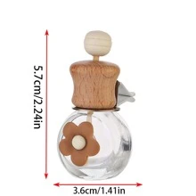 1pc Car Perfume Empty Bottle Air Conditioning Outlet Decoration Car Aromatherapy Creative High-End Long-Lasting Light Fragrance Car Fragrance Bottle - White - View 11