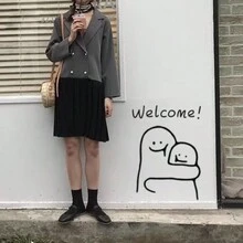 1片擁抱微笑馬鈴薯設計的歡迎來到我們店的玻璃窗/鏡子/牆貼(自粘式) - 彩色 - 查看 5