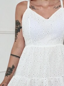 Women Dresses - trắng - Xem 4