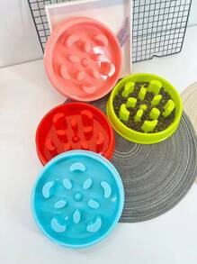 1入狗狗減速進食碗,防止哮嗽碗泰迪金毛犬食物碗,寵物餵食碗 - 綠色 - 查看 7