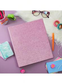 Paper Junkie 2 Pack Sparkly Pink 3 Ring Binder With 2 Inch Rings, Glitter File Folder Pockets For Office Supplies, Planner, Portfolio, 350 Sheet Capacity (11 X 12 In) - Pink - View 3