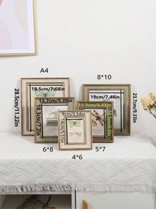 Creative European Style Retro Picture Frame 6/7/8/10in And A4 For Wall Decoration Gifts Birthday Graduation