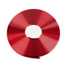 汽車電鍍輪圈裝飾條、輪胎鋼圈、電鍍裝飾貼、防擦條、防刮防撞條、保護圈 - 紅色 - 查看 5