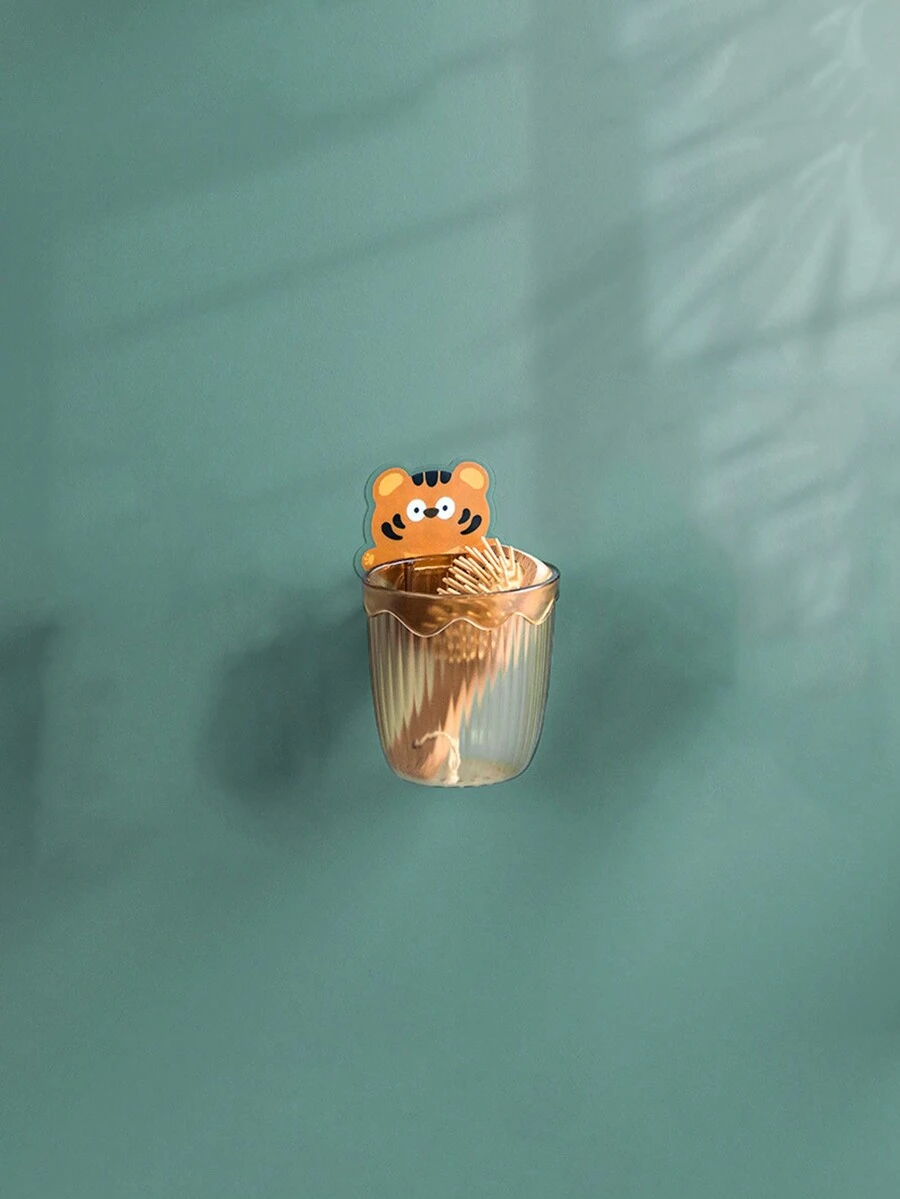 浴室排水收纳管，壁挂式搁板收纳架，橙色，无需钻孔 - 橘色 - 查看 1