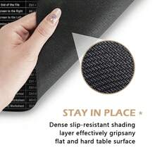 1個大型遊戲滑鼠墊,帶有快捷鍵印刷,橡膠防滑鼠墊適用於家庭辦公室,遊戲和工作使用,簡單多用途防滑桌墊適用於辦公室,家庭和兒童房 - 彩色 - 查看 8