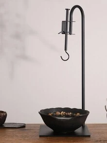 1入組戶外掛鉤,可掛鍋、鍋具、燈具等用於露營、遠足、晾衣 - 黑色 - 查看 4