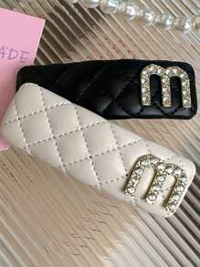 2个装女士水钻字母装饰时尚发夹，休闲发夹，爪夹，发卡，学习用品，发饰，派对，头部饰品，发夹 - 彩色 - 查看 6