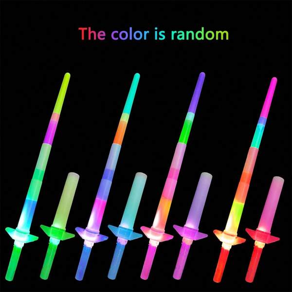 12pcs Led Fiber Optic LightUp Wand, Flashing & Blinking Light Stick, Perfect For Party Favor