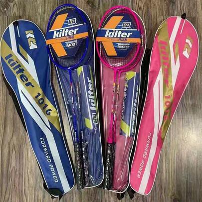 Raqueta De Bádminton Duradera De Aleación De Hierro 606 (nivel De Entrada) - Conjunto De 2 Piezas