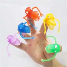 5pcs Novelty Plastic Dinosaur Finger Puppets, Mini Dinosaur Finger Sleeve Toy - Multicolor - View 6