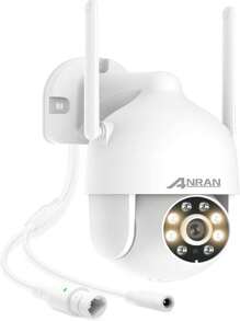 ANRAN 5MP Dome Surveillance Camera WLAN For Surveillance Camera Set, Two-Way Audio And 360 Degree Swivel, Replacement Camera - White - View 2