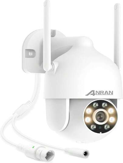  ANRAN 5MP Dome Surveillance Camera WLAN For Surveillance Camera Set, Two-Way Audio And 360 Degree Swivel, Replacement Camera