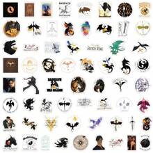 120 件第四翼贴纸第四翼商品龙贴纸美学贴纸奇幻书贴纸乙烯基防水贴纸适用于笔记本电脑保险杠滑板水瓶电脑手机、Kindle 贴纸 Smut、书龙、书 - 彩色 - 查看 5