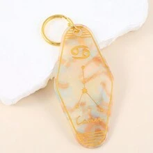 1 Piece Acrylic 12 Zodiac Sign Glitter Retro Motel Keychain Best Mother's Day Accessory Casual Car Accessories Bag Charm Backpack For School Cute Goth Y2k Halloween Accessories Teachers Day Christmas Gift Ideas Bag Lanyards With Id Holder Car Accessories Bag Charms - Multicolor - View 22