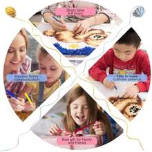 Latch Hook Rug Kits For Adults,Cats Patterns Crochet Rug Making Kit,DIY Embroidery Crafts Kits For Making Cushion,Cross Stitch Kit Carpet Making With Printed Cats Patterns For Home Decoration - Multicolor - View 2