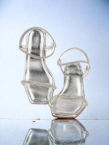PRELICE Women Heeled Sandals - Bạc - Xem 4