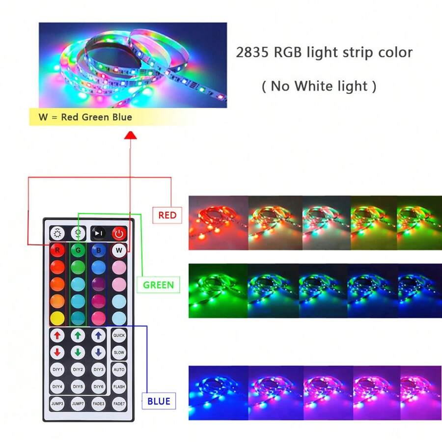 65.6Ft/32.8Ft LED Strip Lights Transform Your Living Room into a