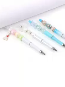 Mixed Color Transparent Acrylic Round Bead Loose Spacer Beads For DIY Jewelry Making Bracelet Keychain Necklace Supplies - Multicolor - View 6