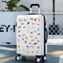 100/200pcs Vehicle Stickers For Water Bottles, Cartoon Truck Cars Airplanes Stickers For Laptops Phones Luggage Envelope, Vinyl Waterproof Stickers Pack For Students Teens - Multicolor - View 6