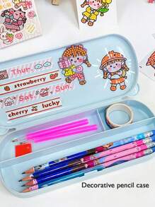 1 Set De Pegatinas De Diamantes De Imitación Adorable De Chica Rana De Dibujos Animados Para Manualidades, Botellas De Agua, Artículos De Papelería, Cuadernos, Decoraciones De Computadoras - Multicolor - Ver 3