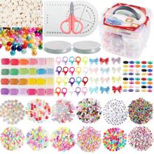 三層蝴蝶花字母種子珠材質自製珠寶,珠鏈女孩手鍊,項鍊耳環diy珠寶飾品套裝