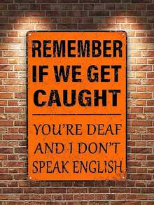 1入組復古金屬錫牌-8''x12''牆藝,適用於家庭、餐廳、酒吧、咖啡廳、車庫-防水防塵 - 彩色 - 查看 2