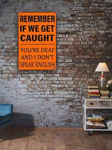 1入組復古金屬錫牌-8''x12''牆藝,適用於家庭、餐廳、酒吧、咖啡廳、車庫-防水防塵 - 彩色 - 查看 5