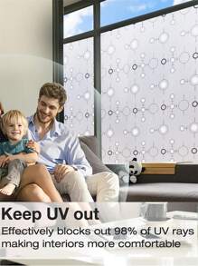 1 卷自黏防窺窗色彩色玻璃安全窗貼花適用於家庭辦公室 3d 防紫外線窗膜乙烯基 - 彩色 - 查看 5