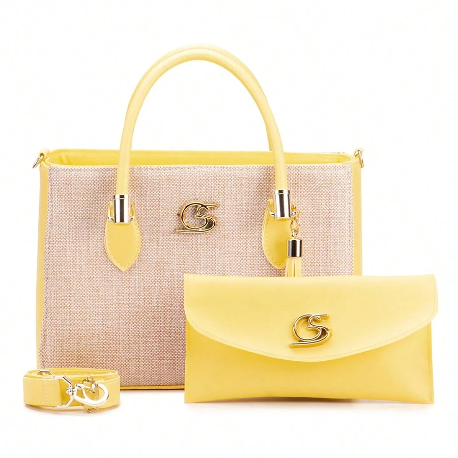 Women Bag Sets - Yellow - View 1