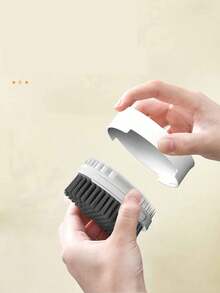 1pc Dual-Sided Bristle Clothes Brush, Plastic Hard Bristles Brush For Household Cleaning, Wholesale, Multifunctional And Detachable 2-In-1 - Multicolor - View 8