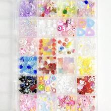 24 Lưới Màu Sắc Hỗn Hợp Ngẫu Nhiên Làm Móng Tay Trang Trí Tự Làm Móng Tay Quyến Rũ Móng Tay Đá Quý Đồ Dùng Làm Móng - Nhiều màu - Xem 6