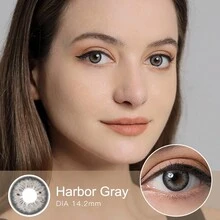 MagisTer Color Contact Lens 14.2mm 6 Months  Power 0.00 Harbor Gray Natural Looking Contacts With Iris-Mimicking Design - Harbor Gray - View 5