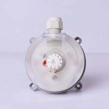 Differential Pressure Switch Air Differential Pressure Gauge Gas Flowmeter Fire Ventilation Sensor Air Pressure Switch - White - View 4