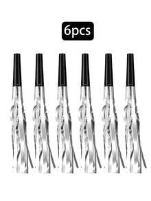 30 件成人金色流蘇噪音製造器,噪音製造者派對吹哨口哨派對吹奏派對禮物噪音製造器,派對吹風機噪音製造器生日,畢業體育賽事新年派對,適合婚禮、派對、新娘送禮會、嬰兒送禮會、生日派對、單身派對、婚禮派對 - 銀色 - 查看 2