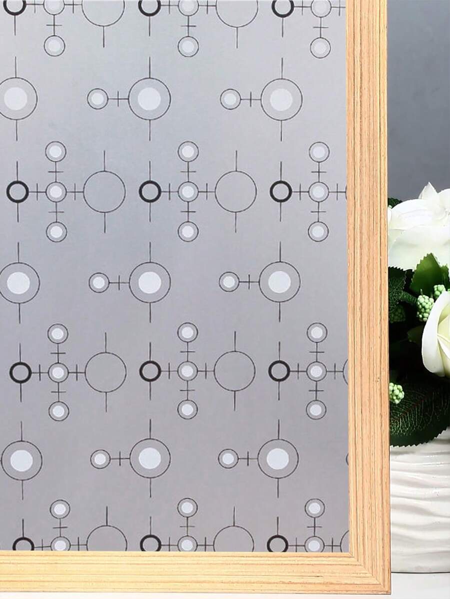 1 卷自黏防窺窗色彩色玻璃安全窗貼花適用於家庭辦公室 3d 防紫外線窗膜乙烯基 - 彩色 - 查看 1