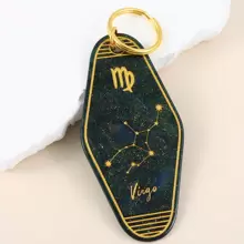1 Piece Acrylic 12 Zodiac Sign Glitter Retro Motel Keychain Best Mother's Day Accessory Casual Car Accessories Bag Charm Backpack For School Cute Goth Y2k Halloween Accessories Teachers Day Christmas Gift Ideas Bag Lanyards With Id Holder Car Accessories Bag Charms - Multicolor - View 15