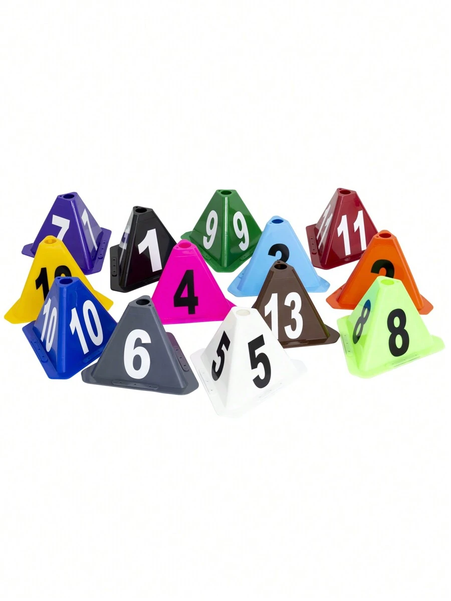 10 Conos De Identificación Vehicular Con Imán, Enumerados Del 1 Al 10, Colores Surtidos, Ponle Color A Tus Procesos