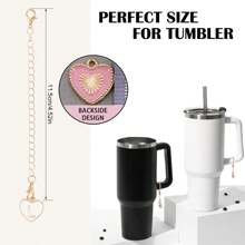 4PCS Accessories For Cups Including 1 Piece Glitter Silicone Boot Sleeve For Cup Accessories 20-40oz,1Piece Name Letter Charm,1Piece White Straw Cap Cover And 1 Piece RANDOM Flower Straw Cap Cover, Anti Slip Bottom Cover Bumper For Water Sport Bottles With Personalized Identification Set For Tumblers, Mother's Day Gift