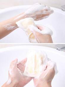 4pcs/9pcs Soap Foaming Net Bubble-Maker For Handmade Soap, Foam Net Bag For Face Cleansing - White - View 6