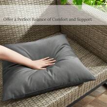 1pc Outdoor Waterproof Throw Pillow Covers Decorative Square Cushion Case Patio Pillows For Couch