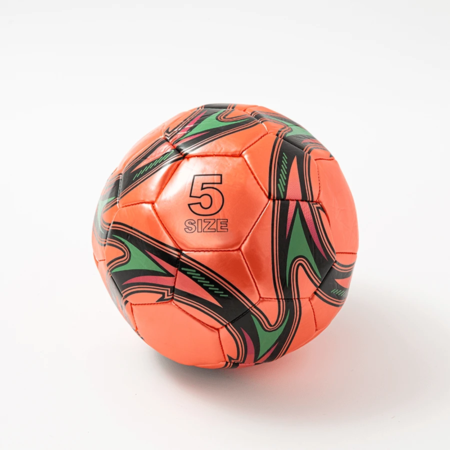 Size 5 Student Training Indoor/Outdoor Football/Soccer Ball - Orange - View 1