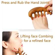 Rosewood Massage Comb Dolphin Multi-Functional Massage Comb Meridian Comb - Redwood - View 10